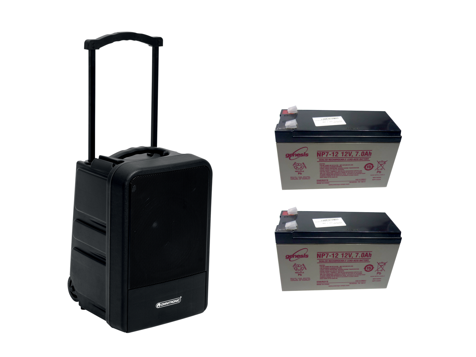 OMNITRONIC Set MOM-10BT4 Modular wireless PA system + 2x Battery