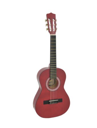 DIMAVERY AC-303 Classical Guitar 1/2, red