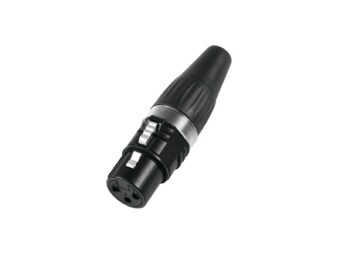 HICON XLR plug 3pin HI-X3CF-BLK
