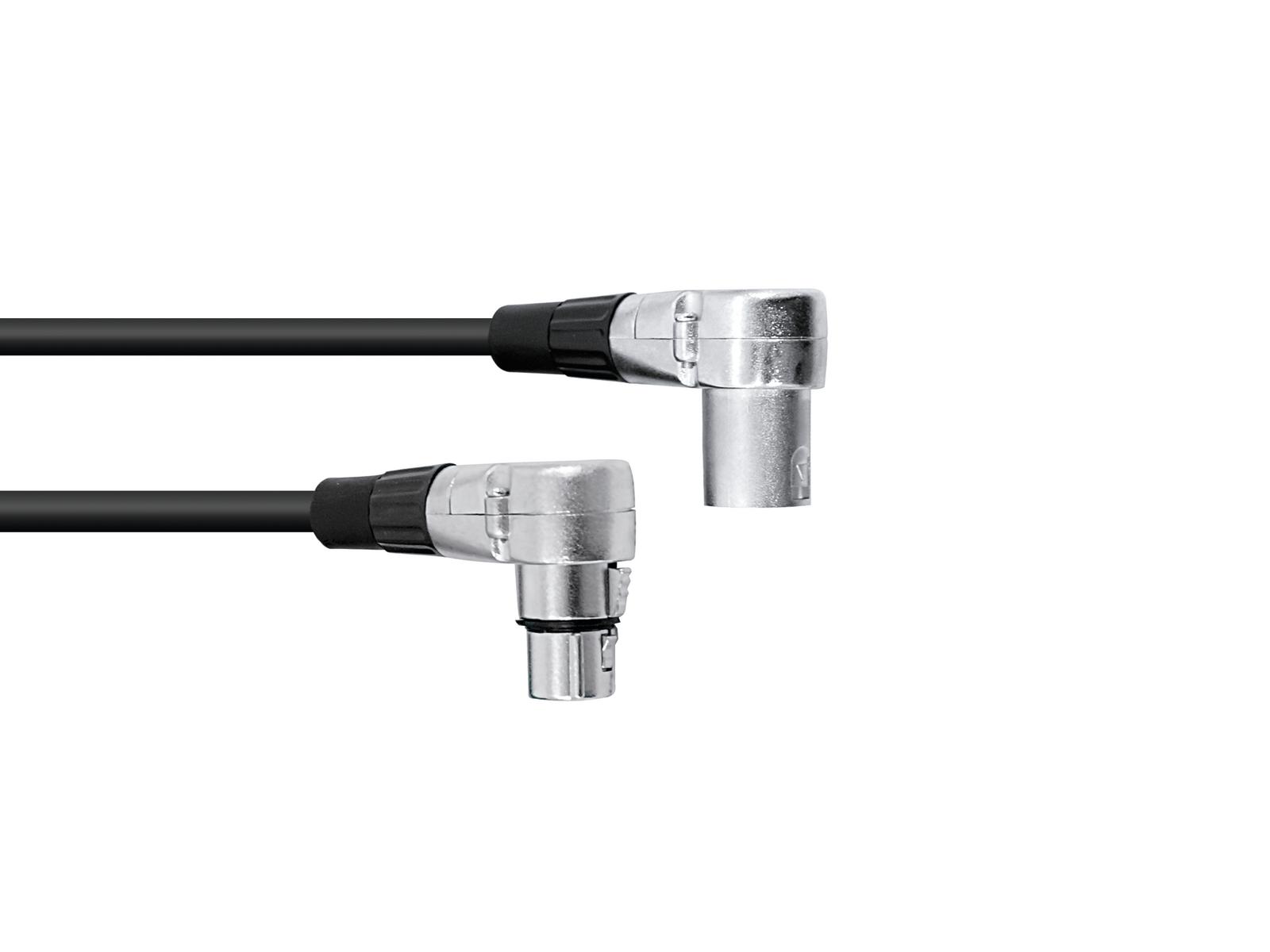 OMNITRONIC XLR cable 3pin 1.5m 90Â° bk