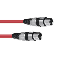 OMNITRONIC XLR cable 3pin 1,5m rd