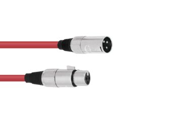 OMNITRONIC XLR cable 3pin 5m rd