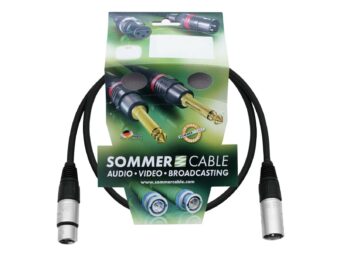 SOMMER CABLE XLR cable 3pin 0.9m bk Neutrik