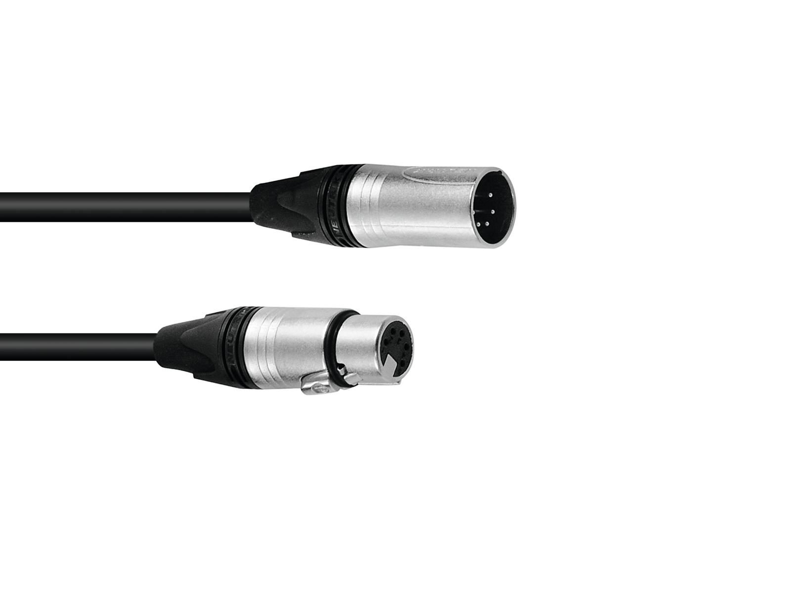 PSSO DMX cable XLR 5pin 15m bk Neutrik