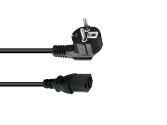 OMNITRONIC IEC Power Cable 3×0.75 0.9m bk