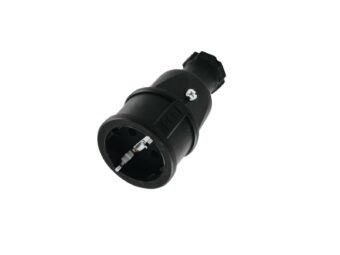 PC ELECTRIC Safety Connector Rubber bk