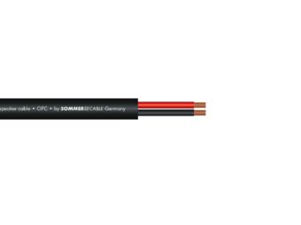 SOMMER CABLE Speaker cable 2×2,5 100m bk FRNC