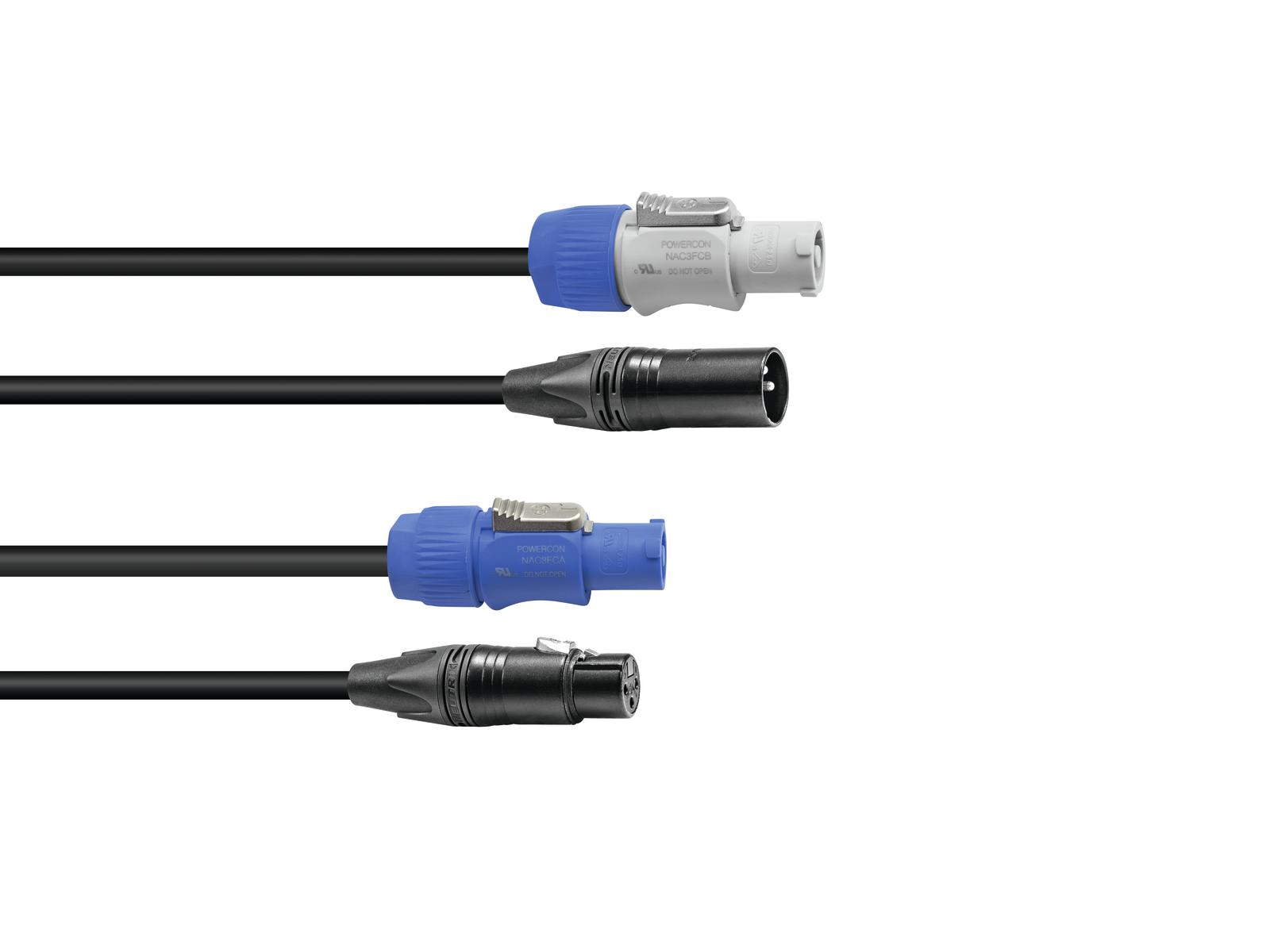 SOMMER CABLE Combi Cable DMX PowerCon/XLR 10m