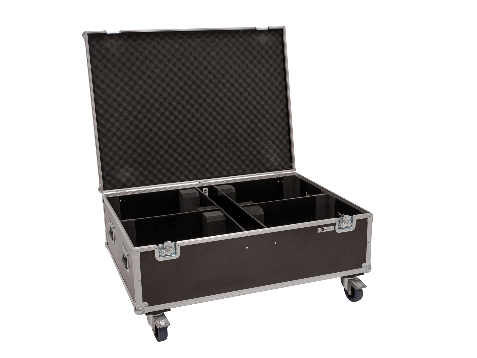 ROADINGER Flightcase 4x LED THA-150F Theater-Spot