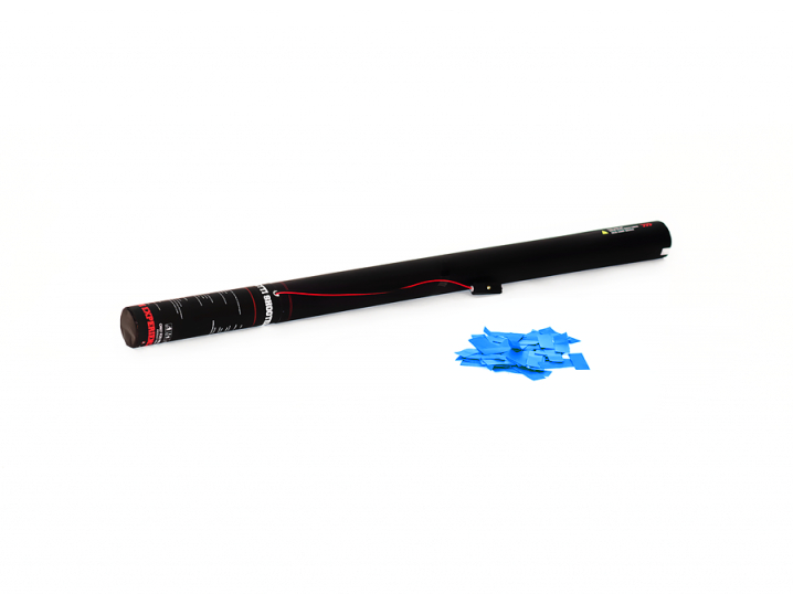 TCM FX - Confetti Kanon - Shooter - Confettikanon - Confettikanonnen - Elektrisch - 80cm light blue - Party Popper