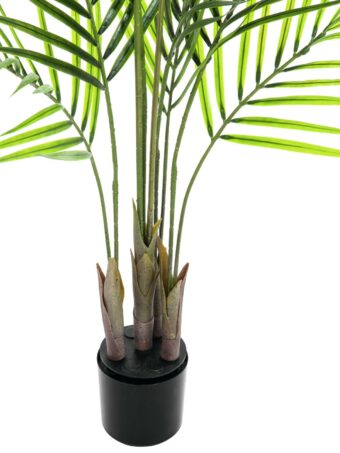EUROPALMS Areca palm with big leaves, artificial plant, 125cm