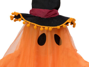 EUROPALMS Halloween Figure Ghost with Witch Hat, 150cm