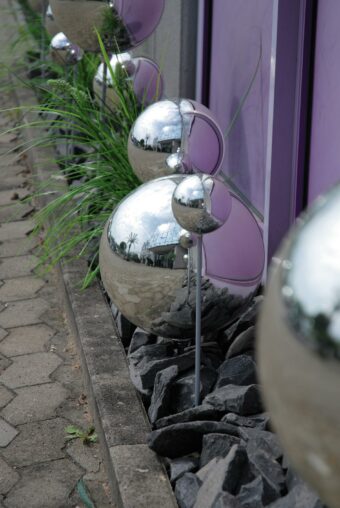 EUROPALMS Deco Ball 30cm, silver