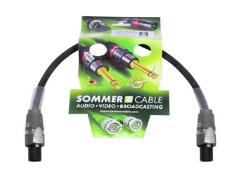 SOMMER CABLE Speaker cable Speakon 4×2.5 0.5m bk