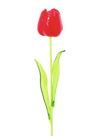 EUROPALMS Crystal tulip,artificial flower, red 61cm 12x