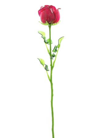 EUROPALMS Crystal rose, burgundy, artificial flower, 81cm 12x