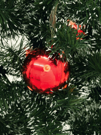 EUROPALMS LED Christmas Ball 6cm, red 6x