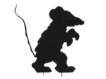 EUROPALMS Silhouette Creepy Mouse, 56cm