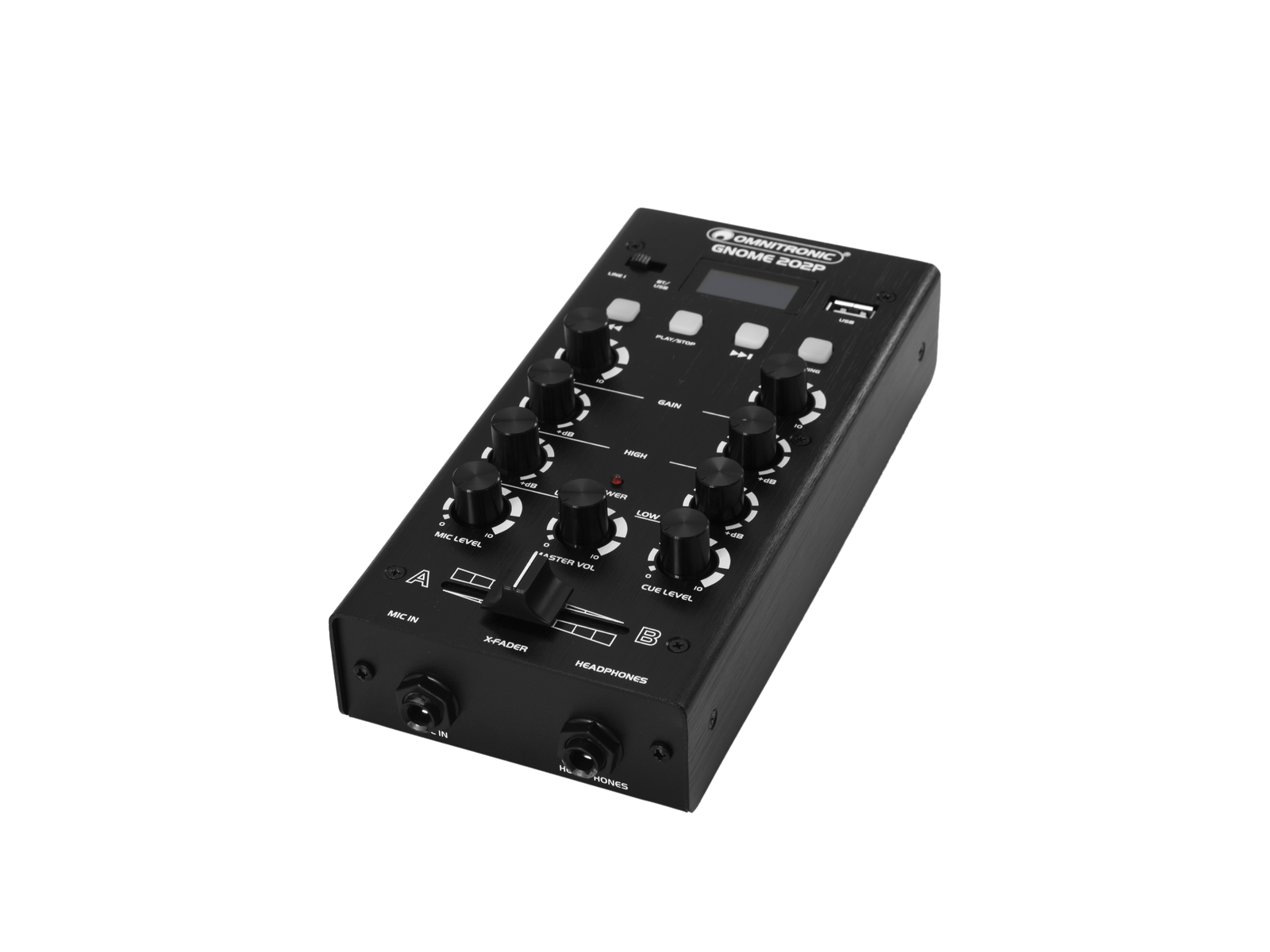 Omnitronic GNOME-202 Mini-Mixer silver « DJ Mixer