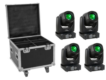 EUROLITE Set 4x LED TMH-B90 + Case with wheels