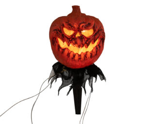 EUROPALMS Halloween Pumpkins with Stake, Set of 3, 39cm