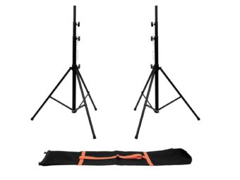 EUROLITE Set 2x LS-1 EU Steel + Carrying Bag