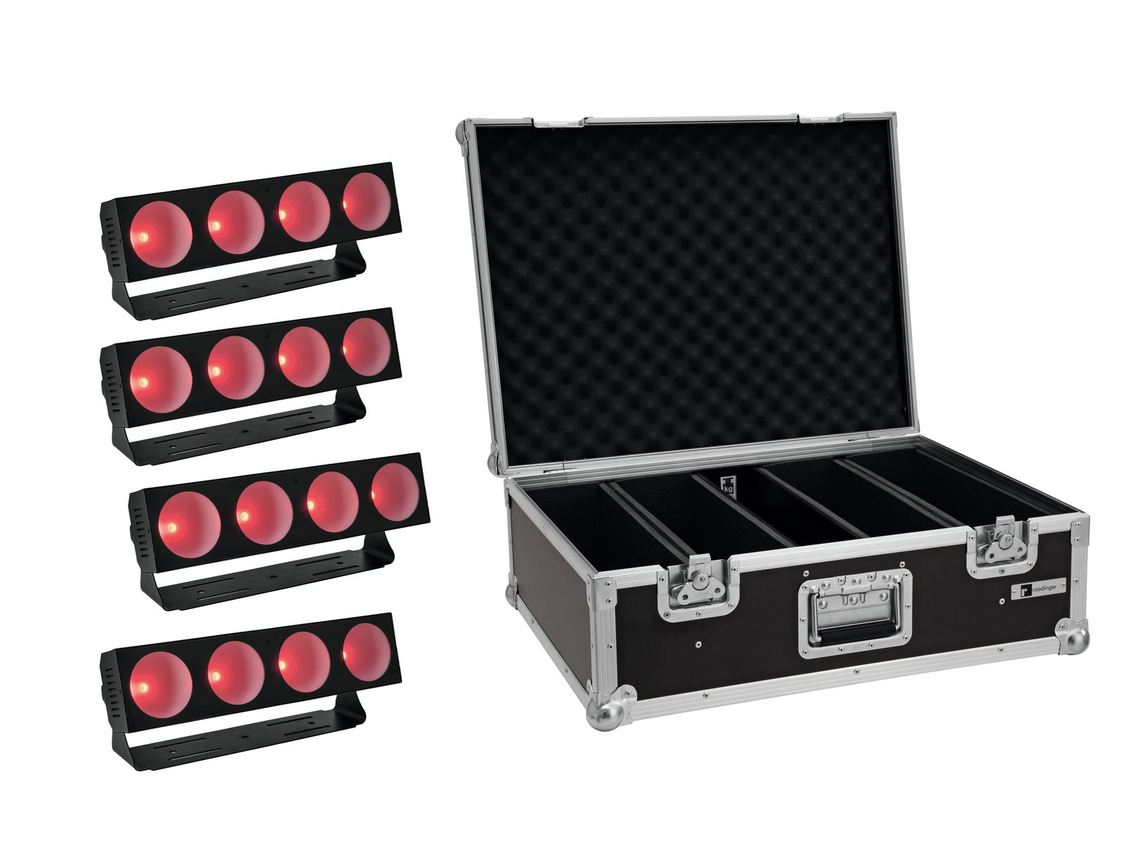 EUROLITE Set 4x LED CBB-4 COB RGB Bar + Case