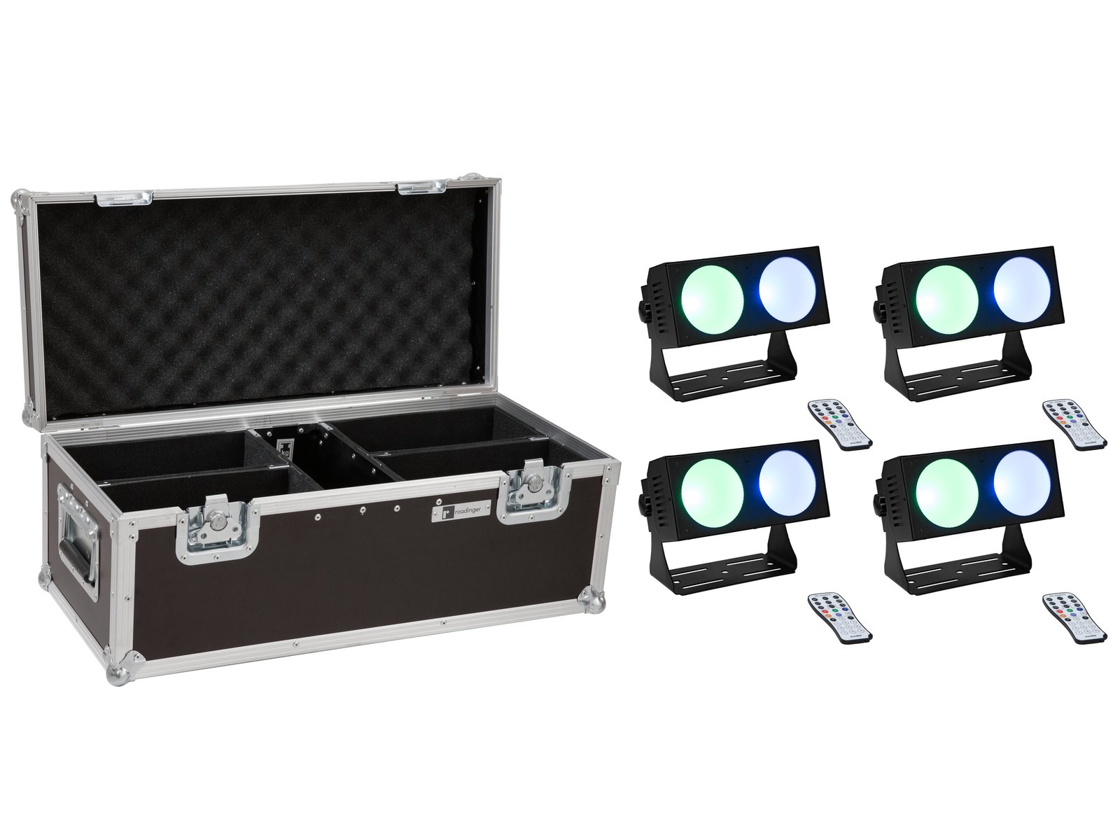 EUROLITE Set 4x LED CBB-2 COB RGB Bar + Case