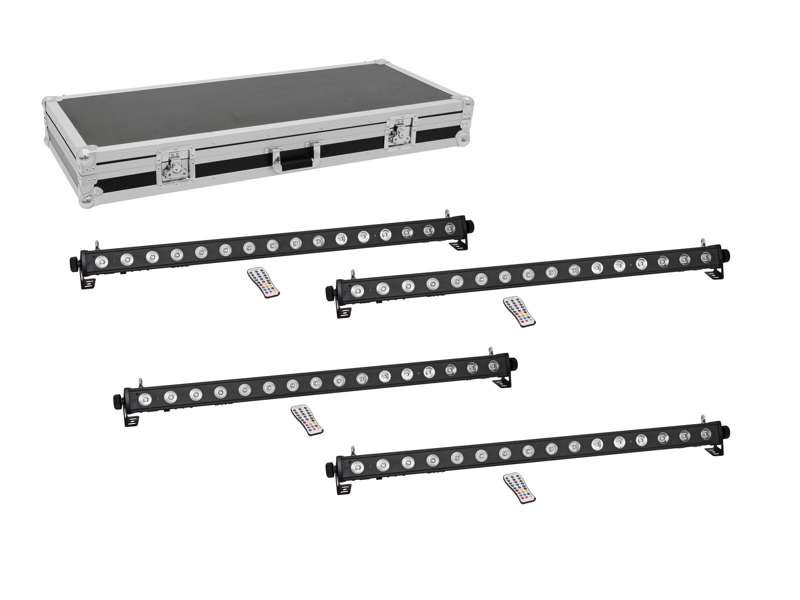 EUROLITE Set 4x LED PIX-16 QCL Bar + Case