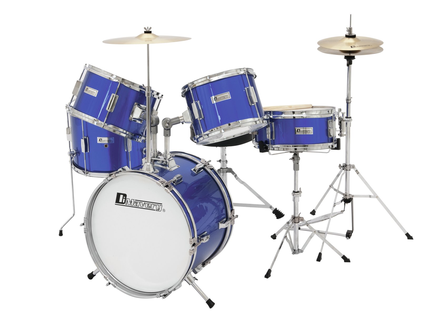 DIMAVERY JDS-305 Kids Drum Set, blue