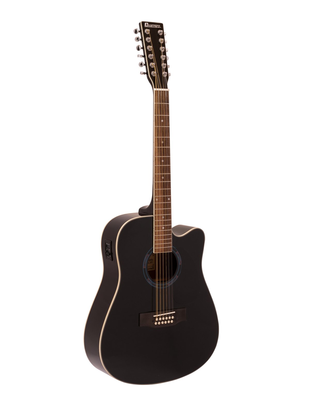 DIMAVERY DR-612 Western guitar 12-string, black