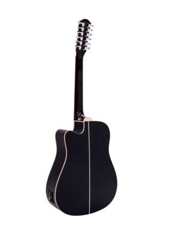 DIMAVERY DR-612 Western Guitar 12 string, black