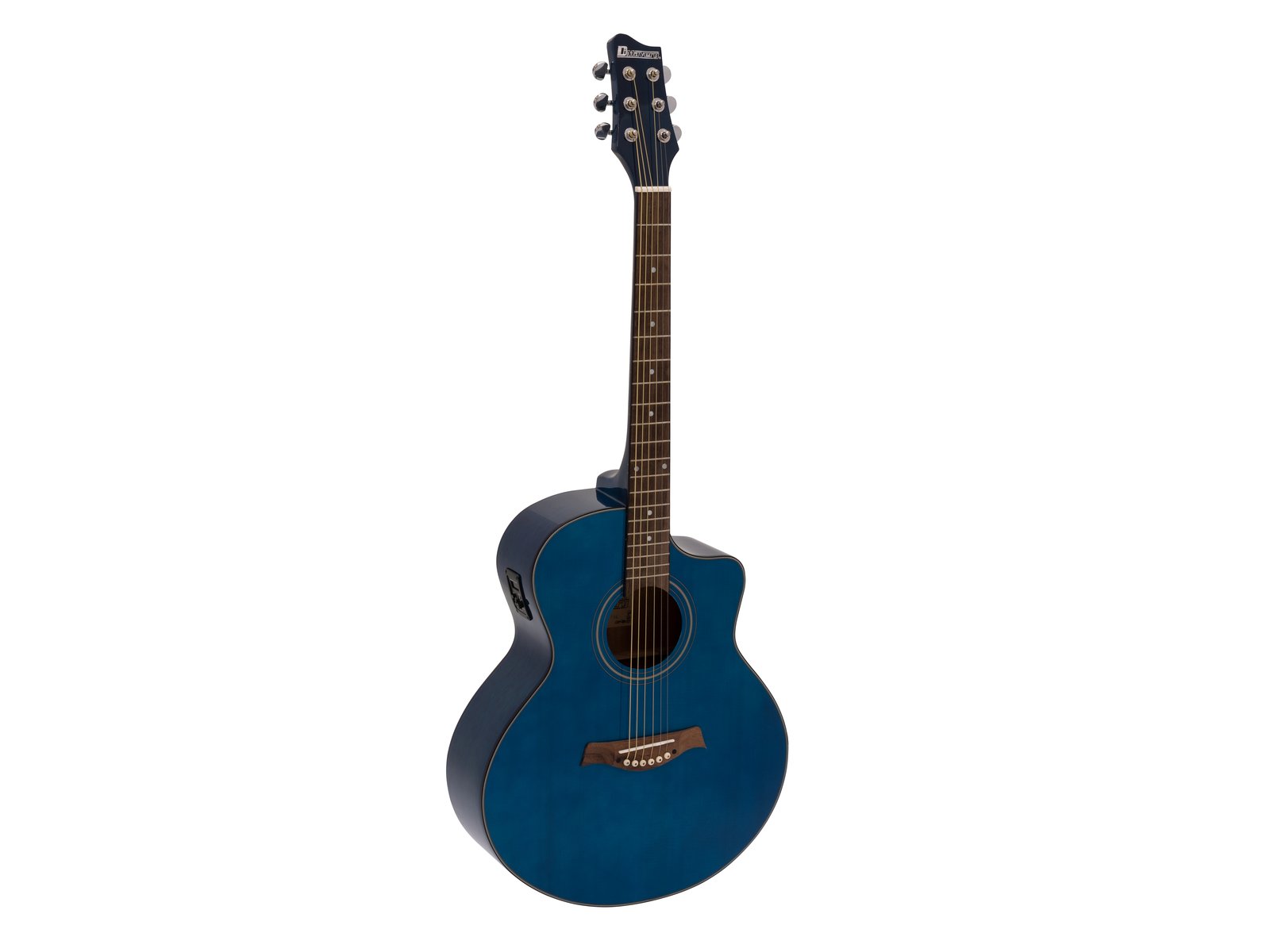 DIMAVERY STW-90 Western Guitar, crystal blue