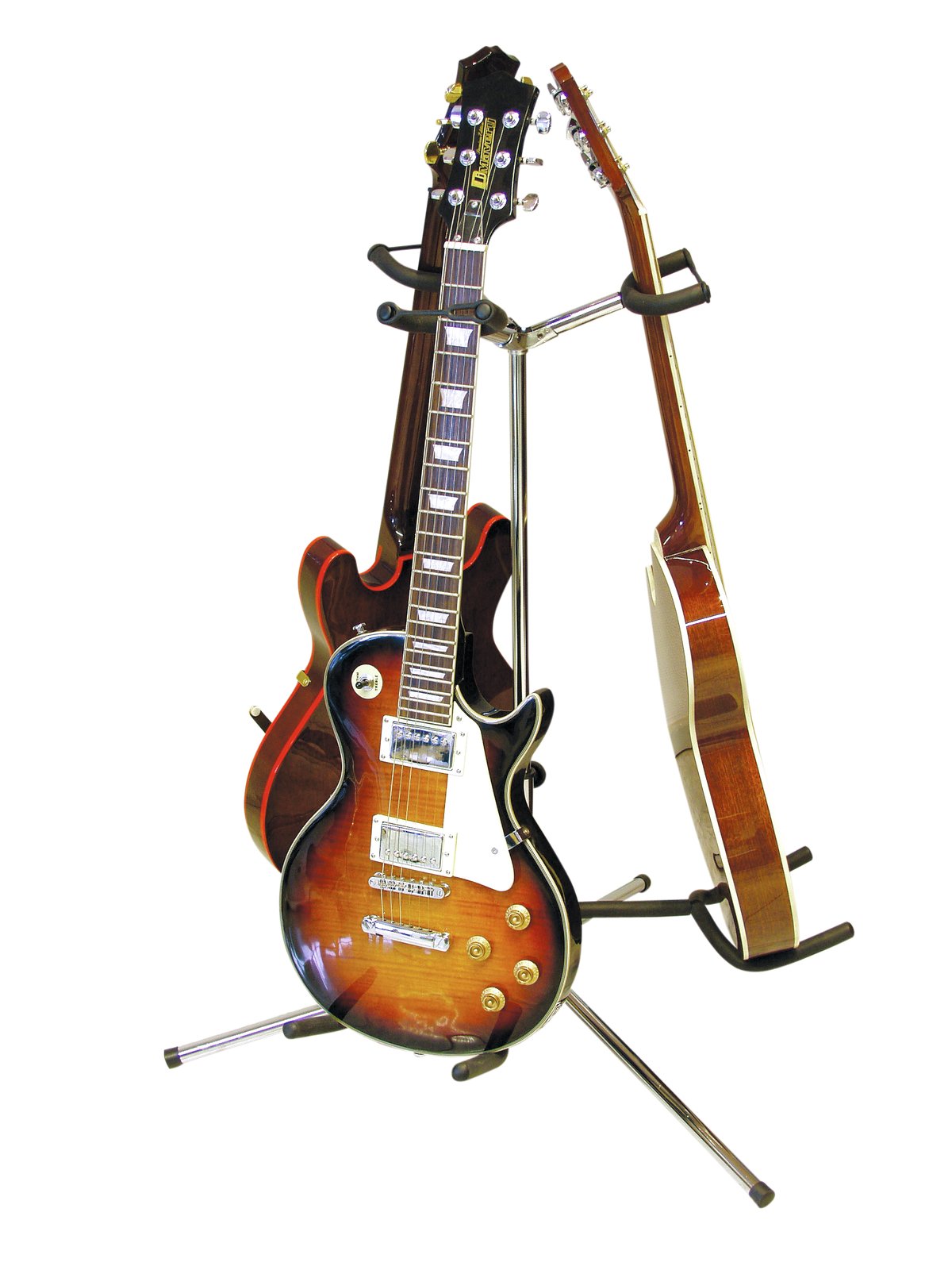 DIMAVERY Guitar Stand 3-fold bk