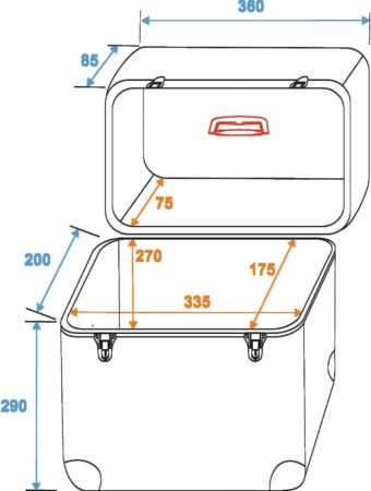 ROADINGER Record Case ALU Battle/Booking, rounded