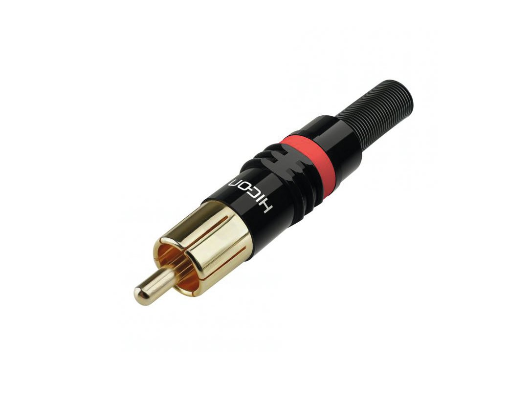 HICON RCA plug HI-CM03-RED