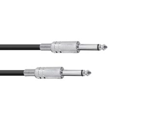 OMNITRONIC Jack Cable 6.3 mono 1m bk
