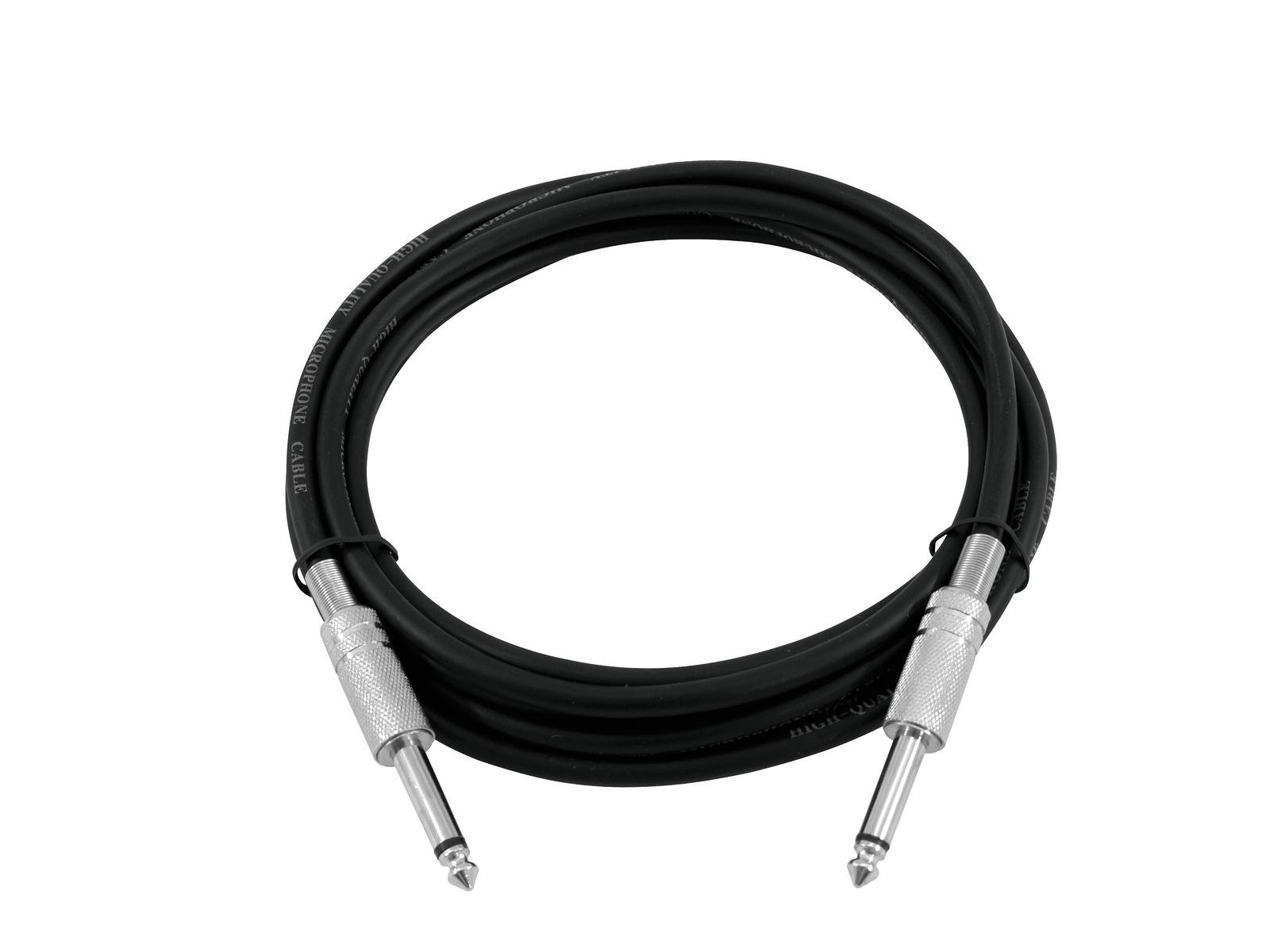 OMNITRONIC Jack cable 6.3 mono 10m bk