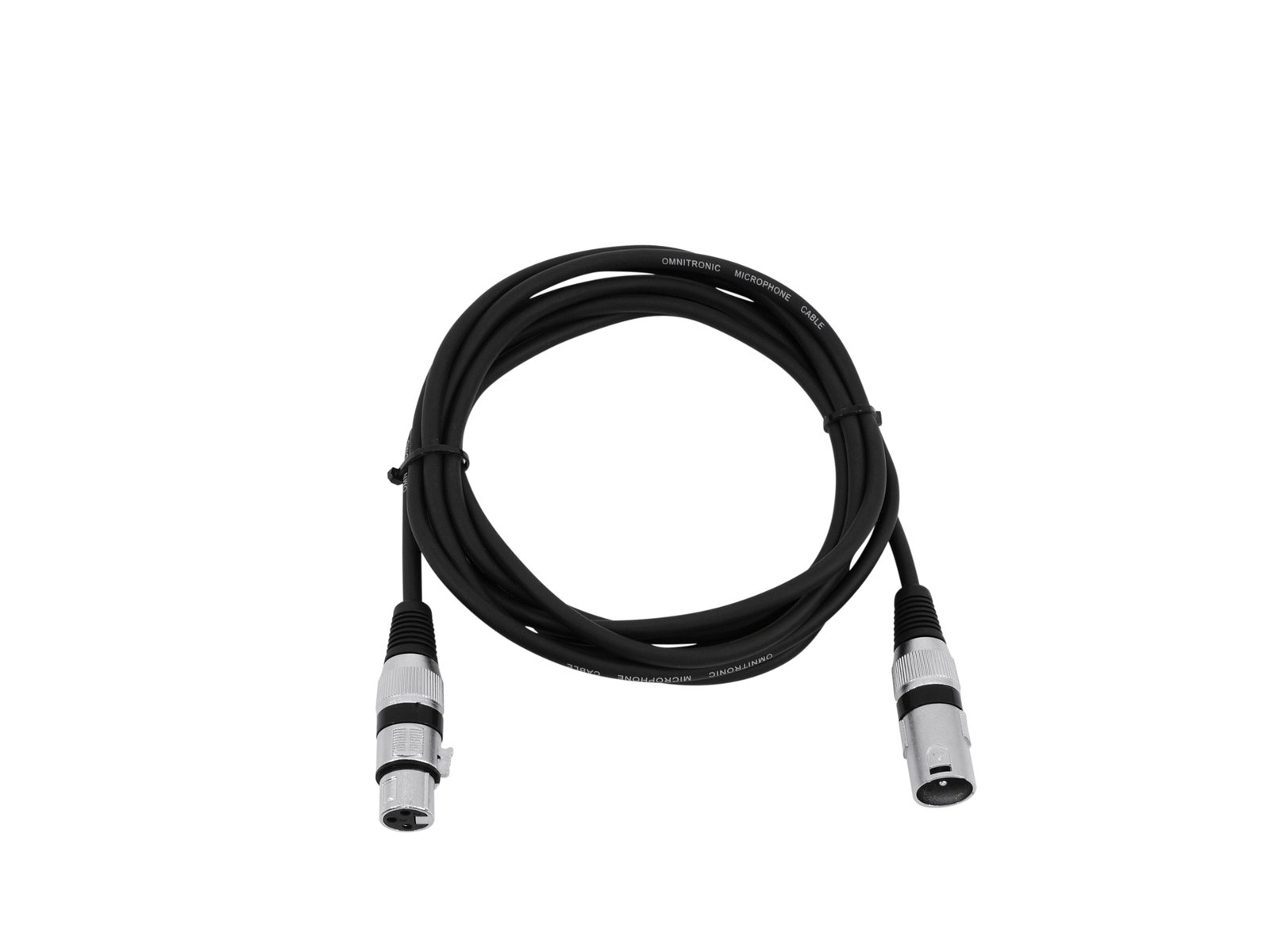 OMNITRONIC XLR cable 3pin 7.5m bk