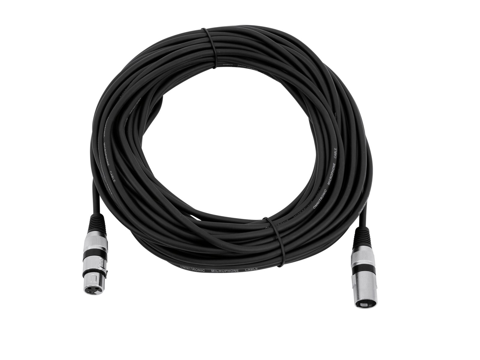 OMNITRONIC XLR cable 3pin 20m bk