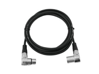 OMNITRONIC XLR Cable 3-pin 3m 90° bk