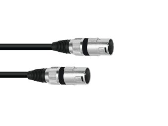 OMNITRONIC Adaptercable XLR(M)/XLR(M) 0.2m bk