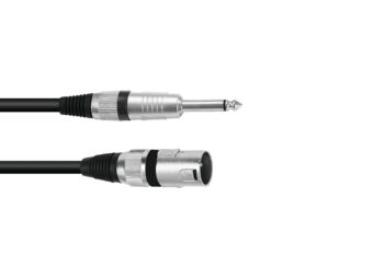 OMNITRONIC Adapter Cable XLR(M)/Jack mono 10m bk