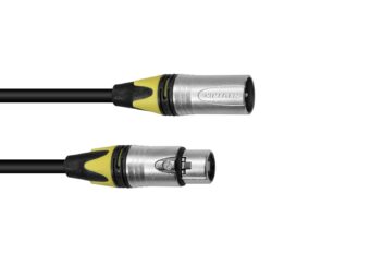 PSSO XLR Cable COL 3-pin 20m bk Neutrik