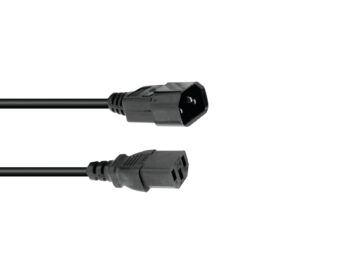 OMNITRONIC IEC Extension 3×1.0 0.6m bk
