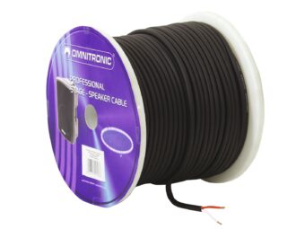 OMNITRONIC Speaker Cable 2×1.5 100m bk durable