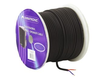 OMNITRONIC Speaker Cable 2×1.5 50m bk durable
