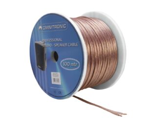 OMNITRONIC Speaker Cable 2×2.5 100m clear