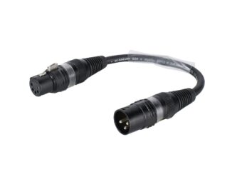 SOMMER CABLE Adapter Cable 3-pin XLR(M)/5-pin XLR(F) bk