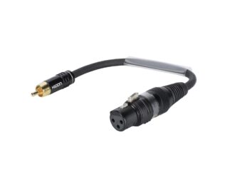 SOMMER CABLE Adapter Cable XLR(F)/RCA(M) 0.15m bk
